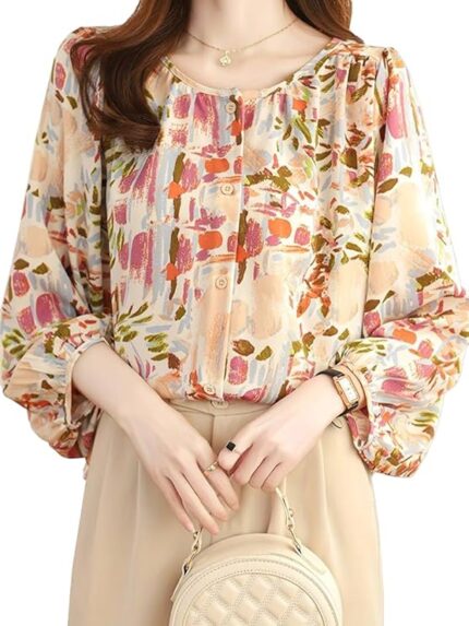 TOPLOT Women Shirt || Tops for Women || Western Tops for Woman Stylish || Trendy Tops || Oversized (5233)