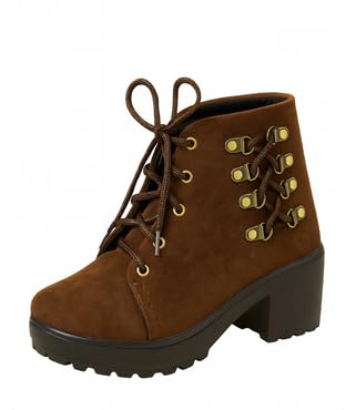 Women's Laced Boots | Trendy Ankle-Length for All Seasons | Elegant, Durable & Chic Footwear | Casual to Party Wear | Fashionable Boots For Womens & Girls | Newly Designs