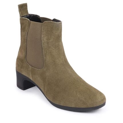 Women Flared Heel Boots