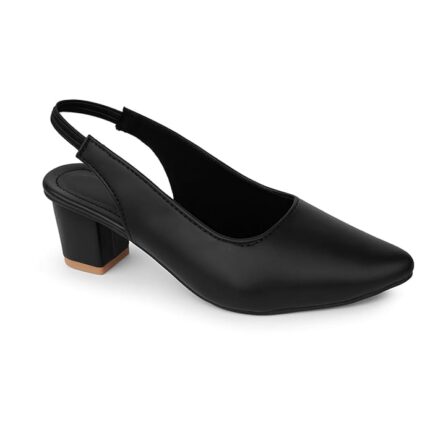 Women's Elegant Slingback Pumps | Pointed Toe Block Heels | Comfortable Slip-On Dress Shoes for Office, Party