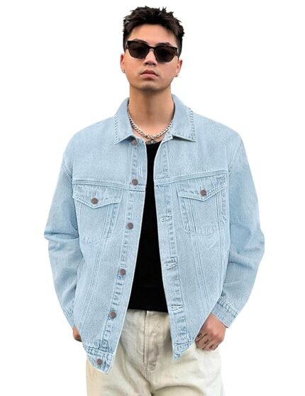 Men's Regular Fit Washed Full Sleeve Denim Jacket