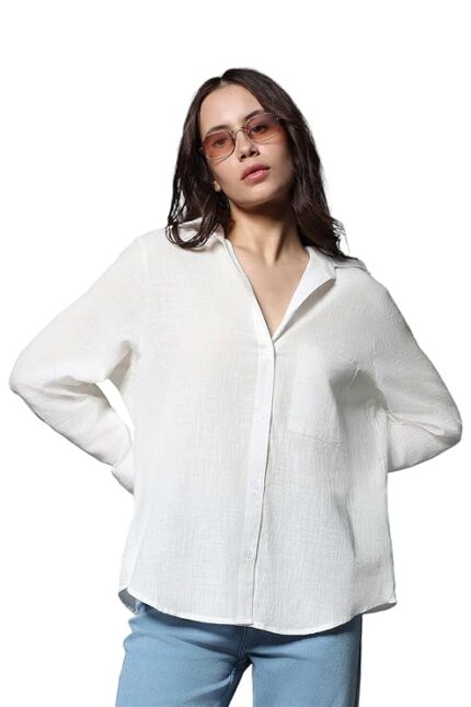 Women's Cotton Oversized Fit Shirt