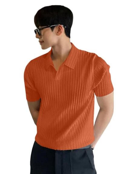 Men's Cotton Regular Fit Polo T-Shirt – Plain & Comfortable