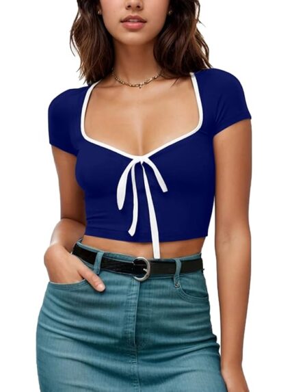 Women's Polyester Regular Fit Cropped Top