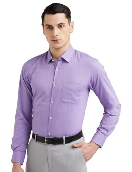 Men's Everyday Solid Slim Fit Full Sleeve Formal Shirt | Cotton-Rich