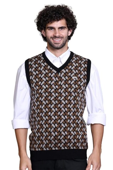 Woolen Sleeveless Half Sweater for Winter