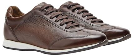 Mens Smart Casual Leather Sneakers