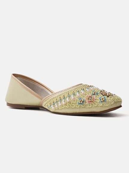 Women's Handcrafted Embellished Jutti | Traditional & Stylish Ethnic Footwear | Comfortable & Festive for Women