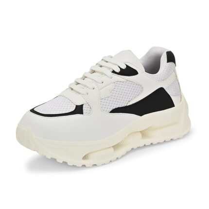 Women Sneaker | Cushioned Insole for Comfort | Stylish Lace-Up Design | Perfect for Casual Outfit for Girls